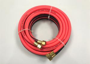 Quality Red PVC Air Hose / Oxy Acetylene Double Welding Pipe Tube With Connector wholesale