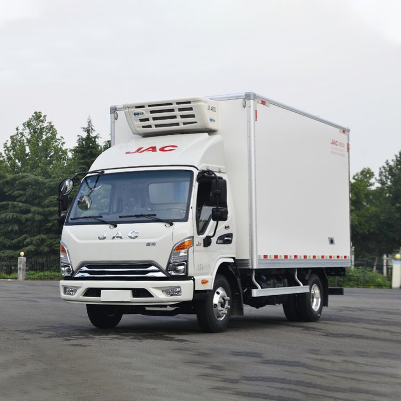 160HP JAC Used Light Duty Refrigerator Truck 5-10T GVW 5995x2235x3390mm