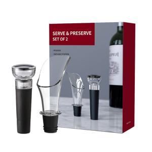 China Red Wine Vacuum Sealing Wine Stopper And Pourer Promotional Wine Gift on sale