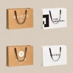 Free Design Beautiful Custom Logo Printing Art Paper Bag Gift Clothing Shipping
