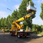 27m Hydraulic Truck Mounted Aerial Telescopic Access Ladders Bucket Truck Boom