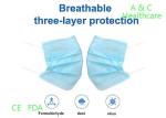 Disposable Blue Earloop Face Mask Non Woven Fabric Face Mask High Filtration
