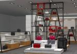 Customized Shopping Mall Retail Shop Display Shelving For Handbags / Suitcase