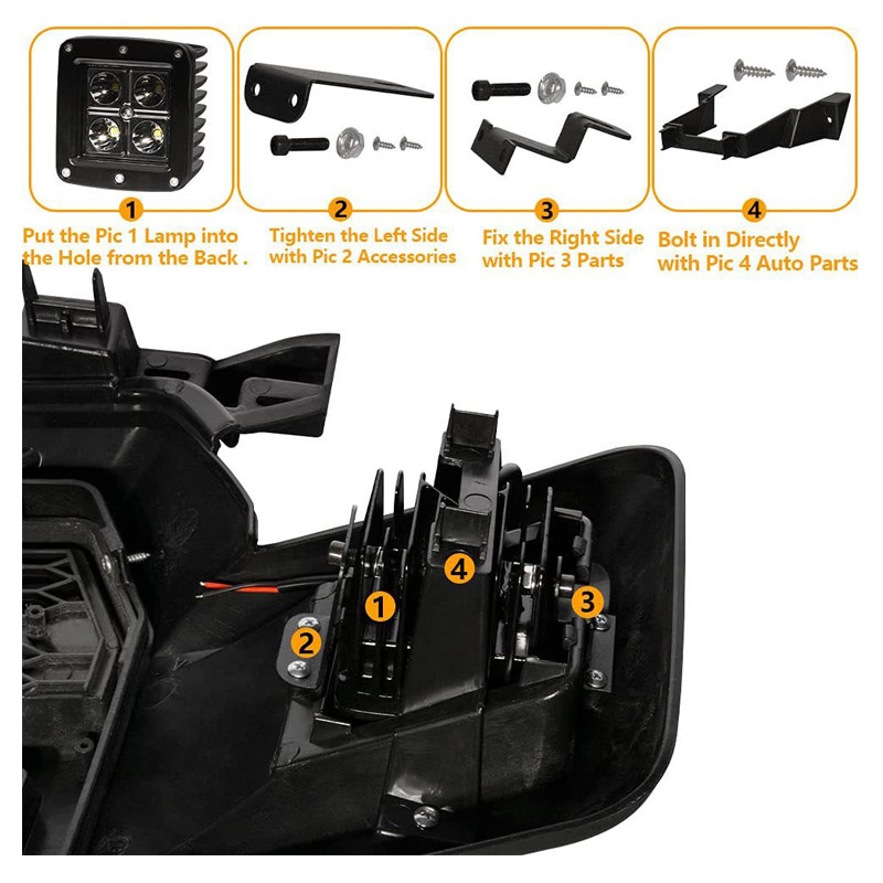Black Car Front Grill for Vehicle Toyota Hilux Revo 2015-2018