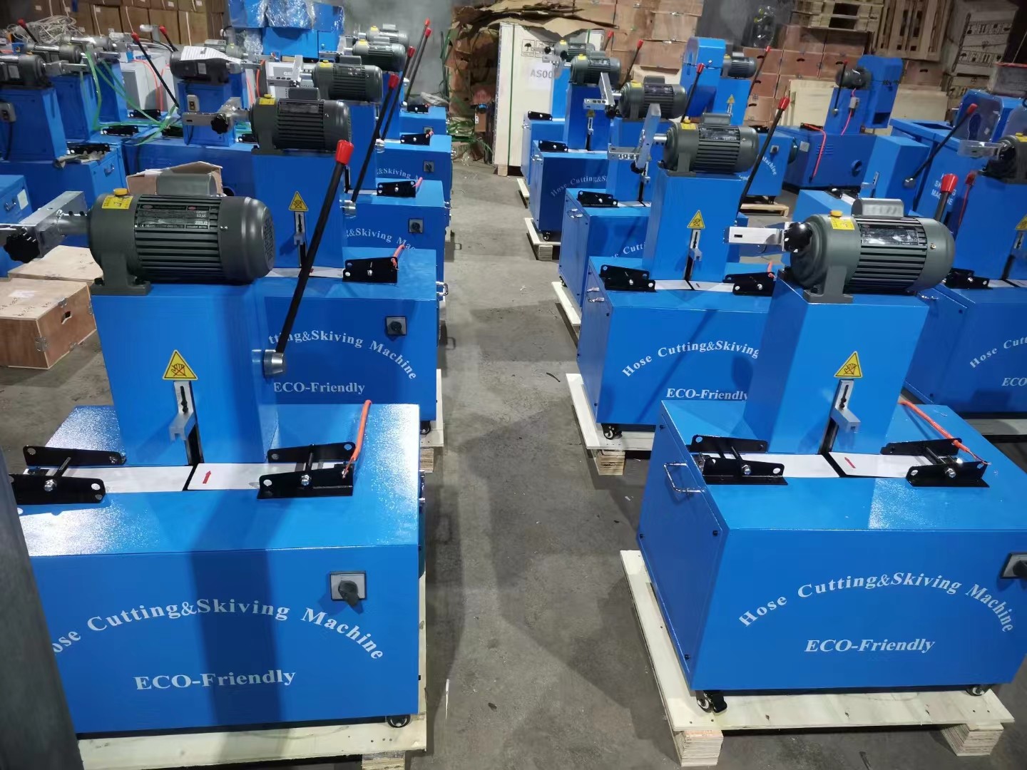 Skiving Mandrel 10 Pcs Hose Cutting Machine 680*650*1050mm Suitable for All Materials