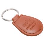 Access Control Leather RFID NFC Keyfob Customized Size