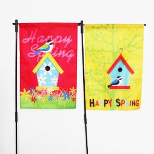 Quality Spring Seasonal Garden Flag Birdcage with bird wholesale