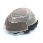 Hollywood- Male Hair Prosthesis france Lace PU Natural Hairline Human Hair