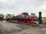 40ft 3 Axle Sea Container Trailer , Used Semi Flatbed Trailers Steel Material