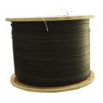 Indoor ftth fiber optic drop cable , fiber optic cable assembly with strength