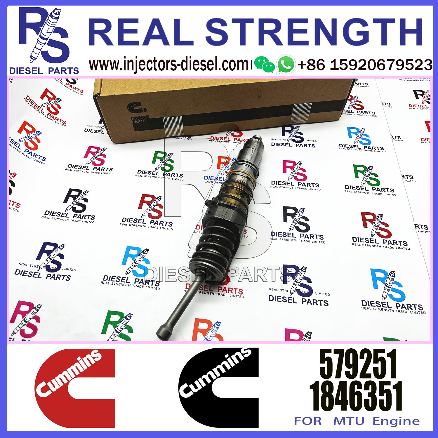 Diesel Engine Fuel Injector 1521977 1511696 1846351 579264 1731091 579253 570016 579251 For CUMMINS Engine