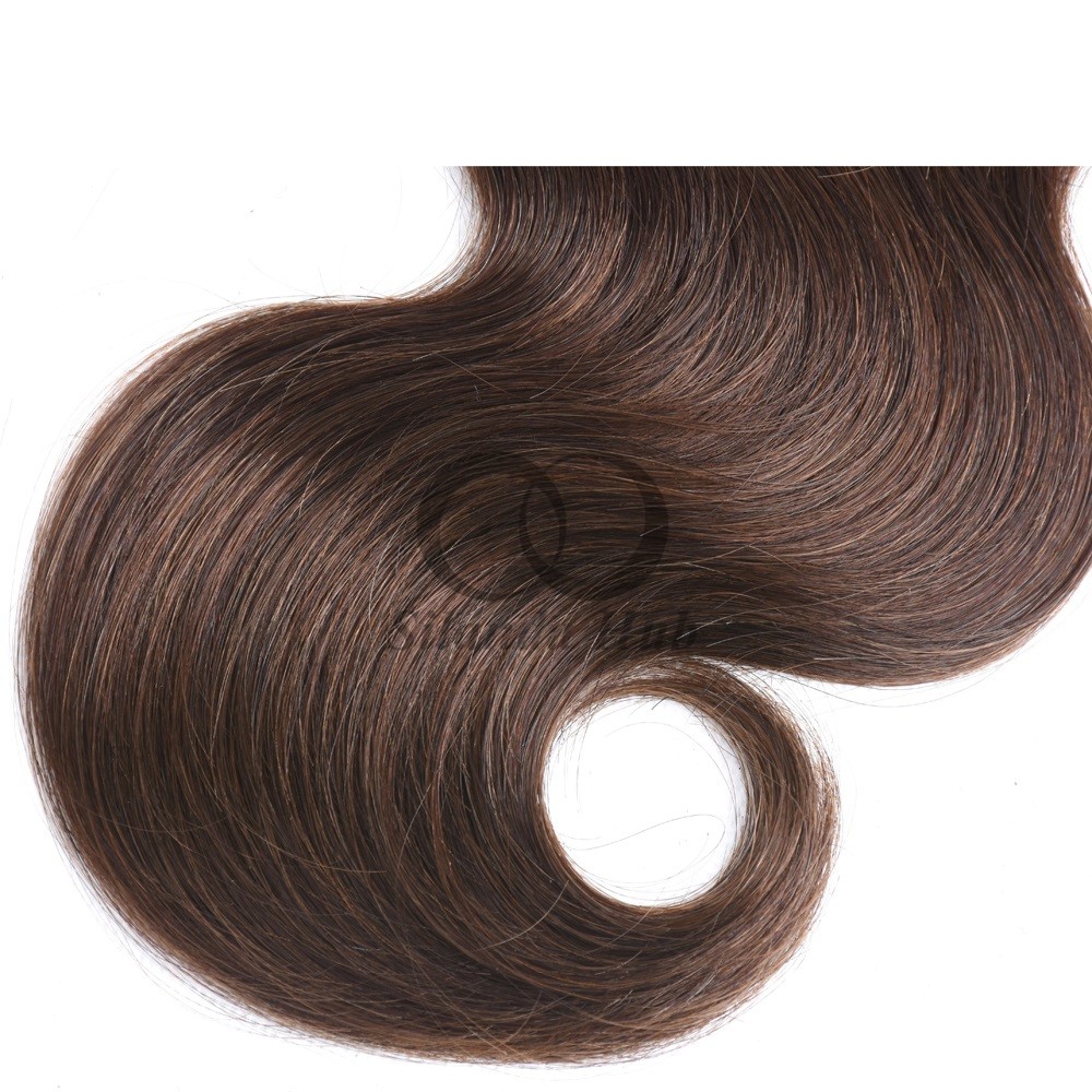 #4 Medium Brown Body Wave Remy Human Hair Bundles Sew In Weave Bundles Brazilian Bundle Deals