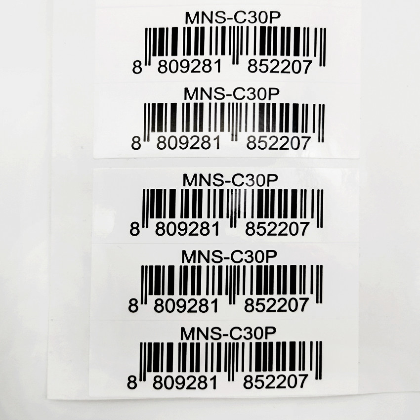 Adhesive Printed Barcode Labels Color Printing For Inkjet Laser Printer