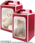 Large Gift Boxes, Tote Paper Bags With Transparent Window Flower Bouquet Paper