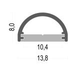 Led aluminum profile frosted Surface mounted Aluminum T Bar Extrusion suir to