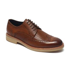 Quality Fashionable Mens Soft Brown Leather Dress Shoes wholesale