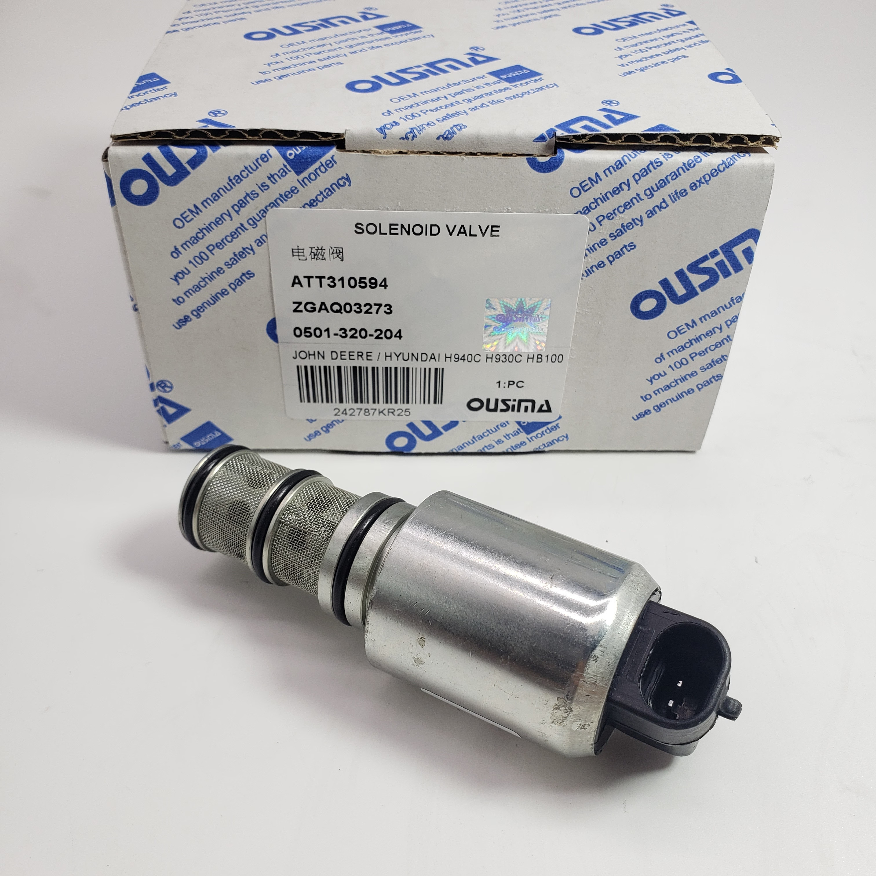 Transmission Solenoid Valve ZGAQ03273 0501-320-204 ATT310594 For John Deere Hyundai