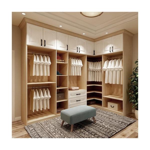 Custom Bedroom MDF Wardrobe Closet for Modern Open Wardrobes Room Combination