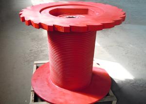 Quality Lebus 320mm Diameter Rope Winch Drum Steel For Mining Equipment wholesale
