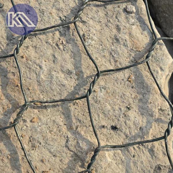 Gabion Flexible Mesh Anti Clogging Rock Wall Metal Cage For Stones Drainage