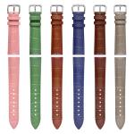 Custom Cowhide Watch Strap 12-24mm , Soft Leather Watch Band Waterproof