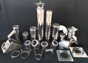 Quality Professional Double Wall Fireplace Pipe 0.5mm 0.8mm 1.0mm Thickness Customizable wholesale