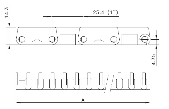 MCC 1000 RASIED RIB MODULAR BELTS 