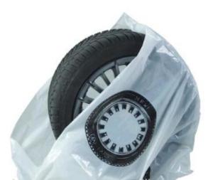 Quality Disposable tyre bags, steering wheel cover, car seat cover, disposable cover, pe car foot mat, gear Automotive Tire Bag wholesale