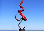 Anti Corrosion Painted Metal Sculpture Abstract Design Various Colors 200cm