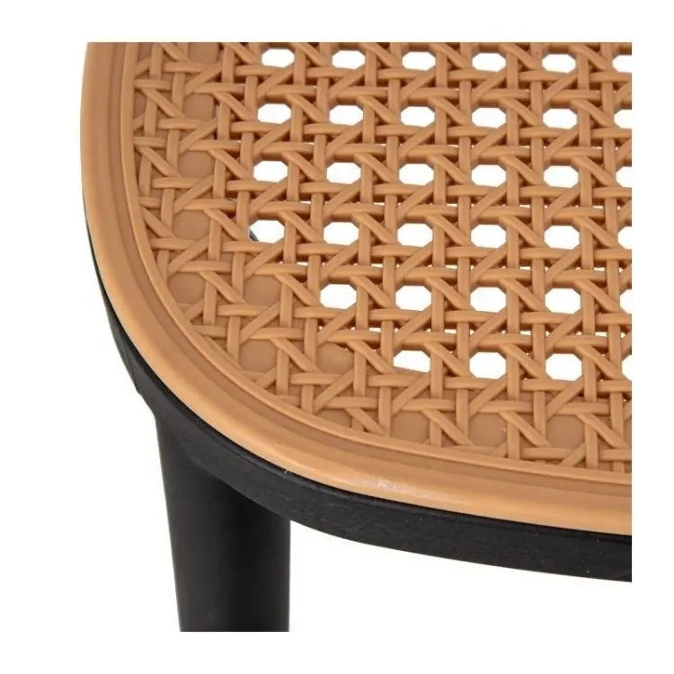 Cafe Plastic Bistro Chair Rattan Contemporary Plastic Dining Chairs