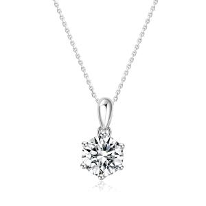 Quality Classic Design 18k Gold Lab-Grown Diamond Pendant Daily Style White Diamond jewelry Pendant wholesale