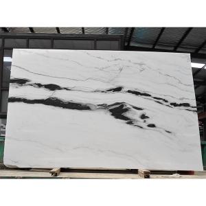 Quality Black Veins White Marble Panda White Wall Flooring Stairs Natural Marble Stone Slab wholesale