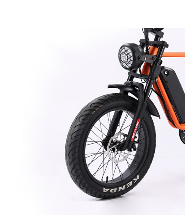 Full Suspension Fat Tyre Electric Bicycle 48V 500W 7 Speed Electric Mountain Bike