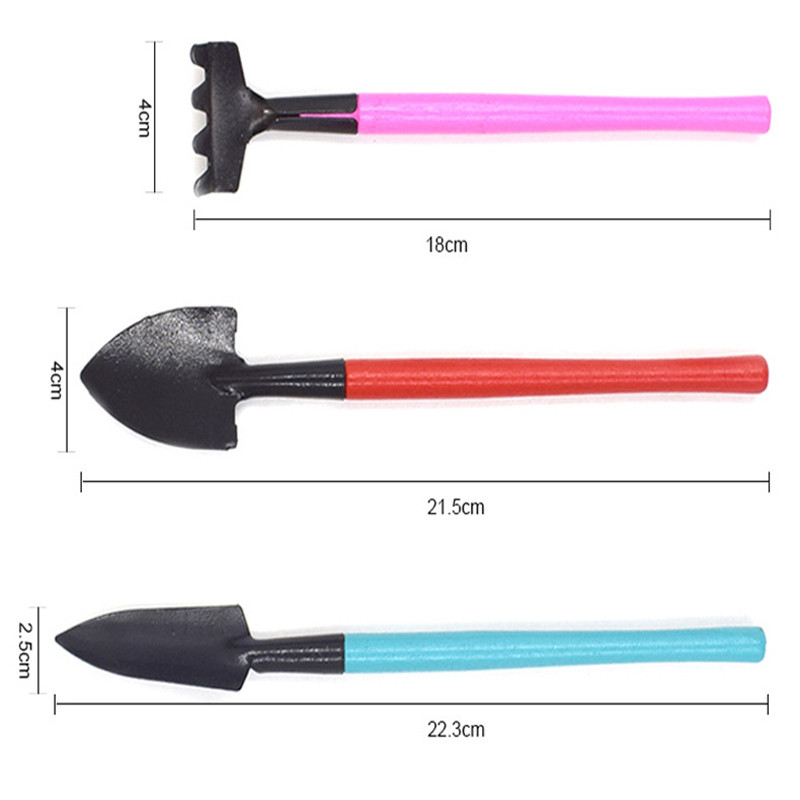 Promotional Mini Garden Tool Three Pieces Plant Tool Set Logo Customized