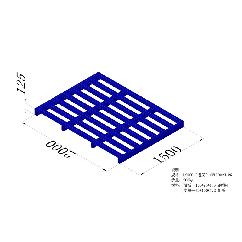 Customized Steel Warehouse Pallet Durable Heavy Duty Metal Pallet