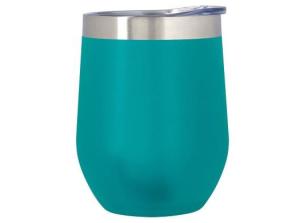 Quality Stainless Steel Wine Tumbler , Insulated Stemless Wine Glass With Lid 12OZ wholesale
