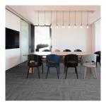 PVC Backing Commercial Modular Carpet Tile Anti-Silp 6mm Pile Height