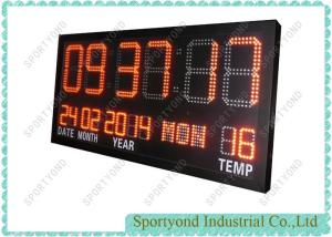 China LED clock board with temperature led display on sale