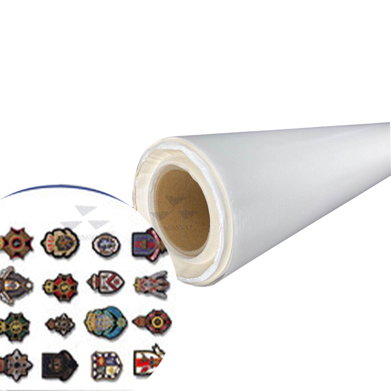 EVA Paper Roll Hot Melt Adhesive Films For Textile Fabric Embroidery Patch