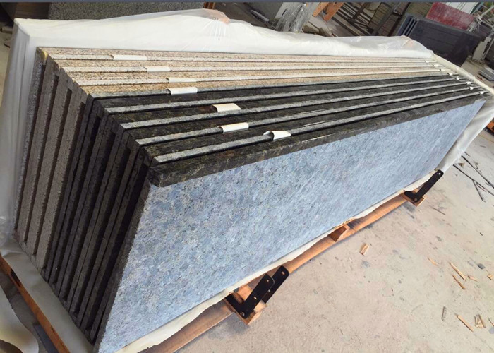 Verde Butterfly Granite Kitchen Worktops Laminate Flat Edge With Micro Bevel