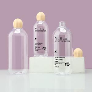 Quality Custom Logo Plastic Packaging Bottles Clear Round Plastic Shampoo Bottle 250ml 400ml wholesale