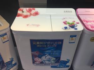 Quality Aluminum / Copper Motor 12kg Domestic Washing Machine Home New Model With Glass Lid wholesale