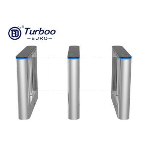 Quality Glass Flap Waist Height Turnstile High Security 10mm Acrylic With LED Light wholesale