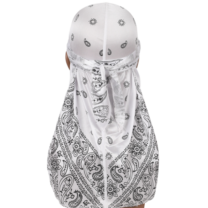 Multi-color Designer Bonnets Custom Men Wave Durags With Customized Logo Silk