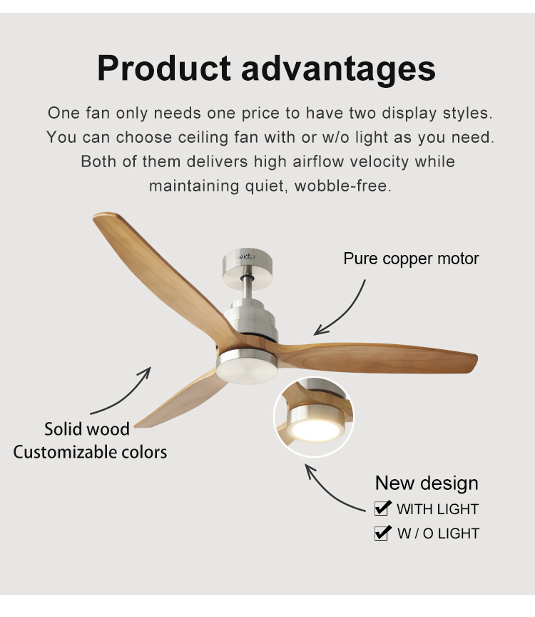 Lighting Solutions Service 1stshine Energy Saving 2 IN 1 Ceiling Fan with LED Light