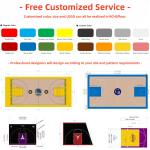 Pvc Pp Outdoor Sport Pickleball Basketball Court Floor Tiles Modular Interlockin