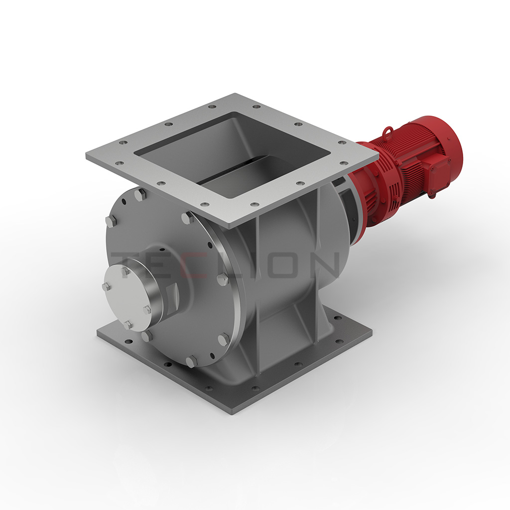 Small Airlock Rotary Valve for Powders and Granular Products in Industrial Settings