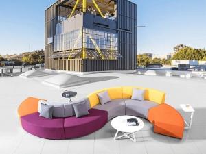 Quality Modular Collaboration Space Furniture Collaborative Sofa Wooden Frame wholesale