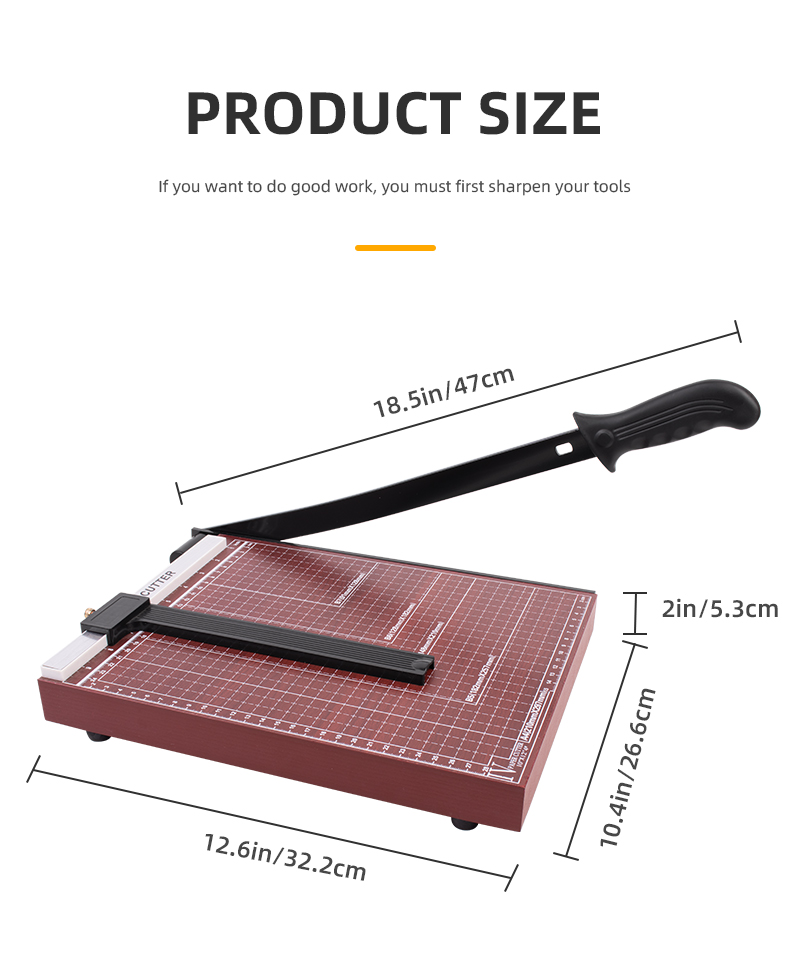 37Kg ZEQUAN A4 Guillotine Paper Trimmer for Office Photograph Cardboard Manual Paper Cutter