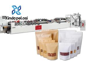 China Laminated PE Paper Zipper Bag Making Machine CE Certification 90pcs/Min on sale